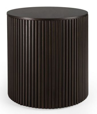 Roller Max Beistelltisch rund dunkelbraun Ethnicraft